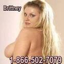 Blonde BBW for your phone sex fun - Brittney 866-502-7079